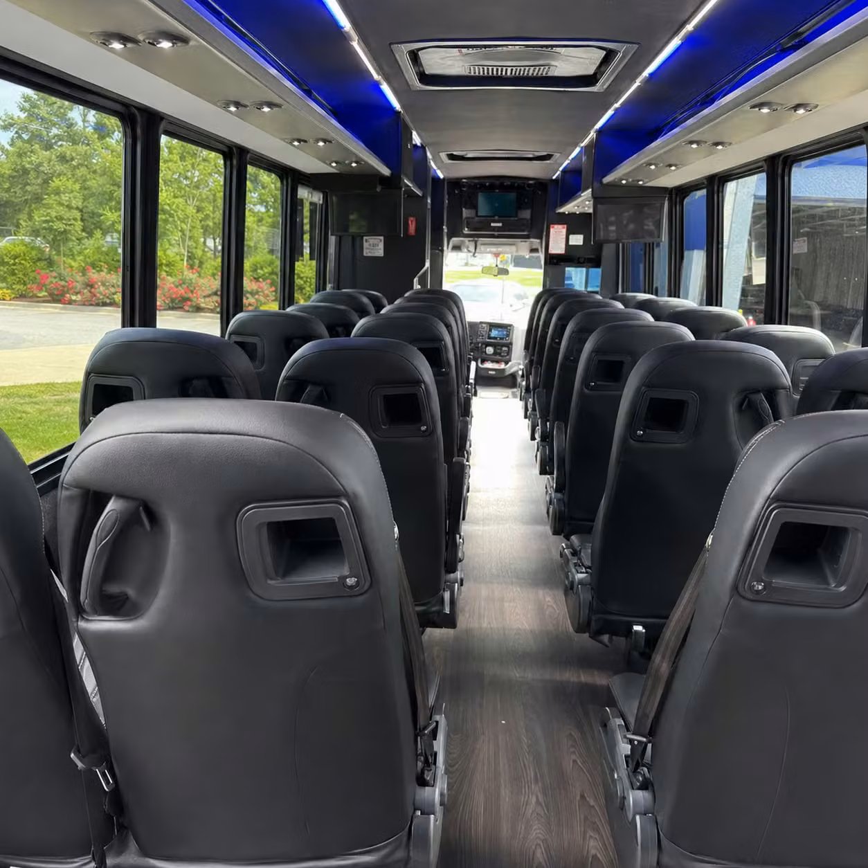 28 passenger minibus inside