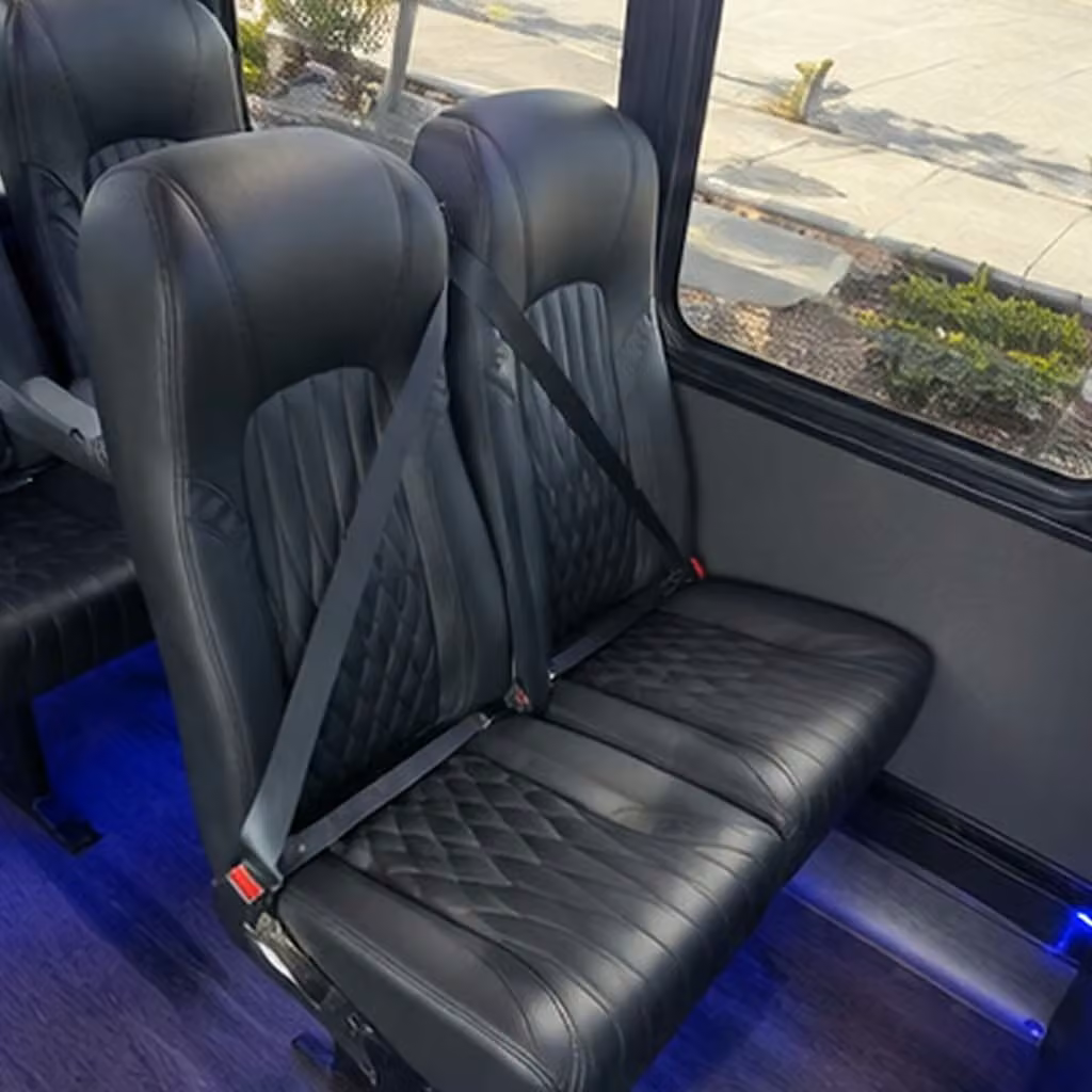 28 passenger minibus interior