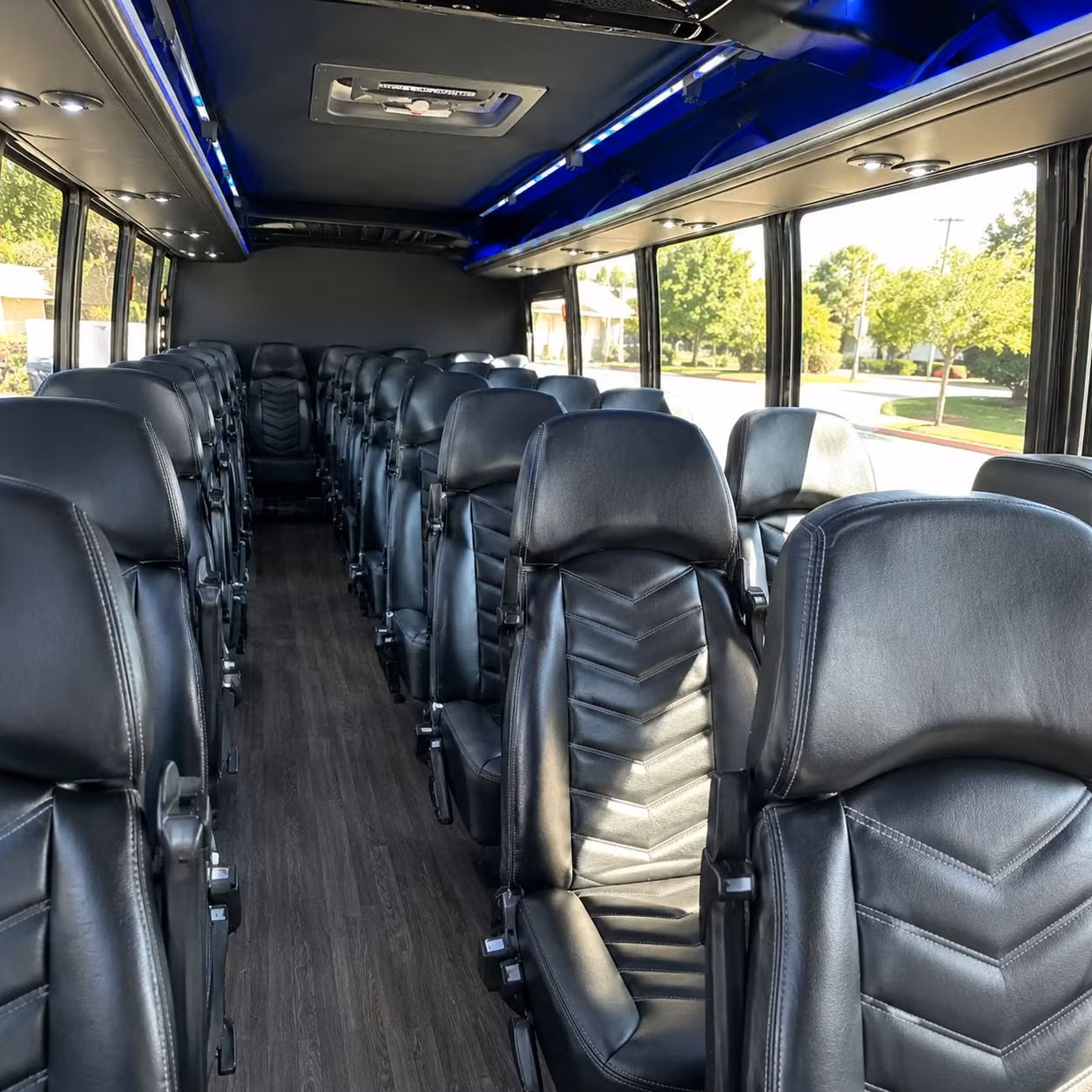 35 passenger minibus inside