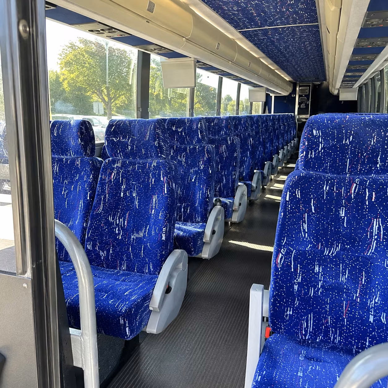 portsmouth charter bus rental interior