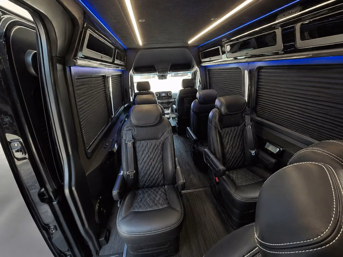 sprinter van with driver inside